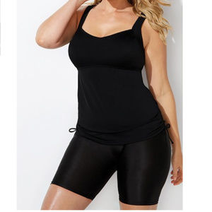 swimsuits with biker shorts